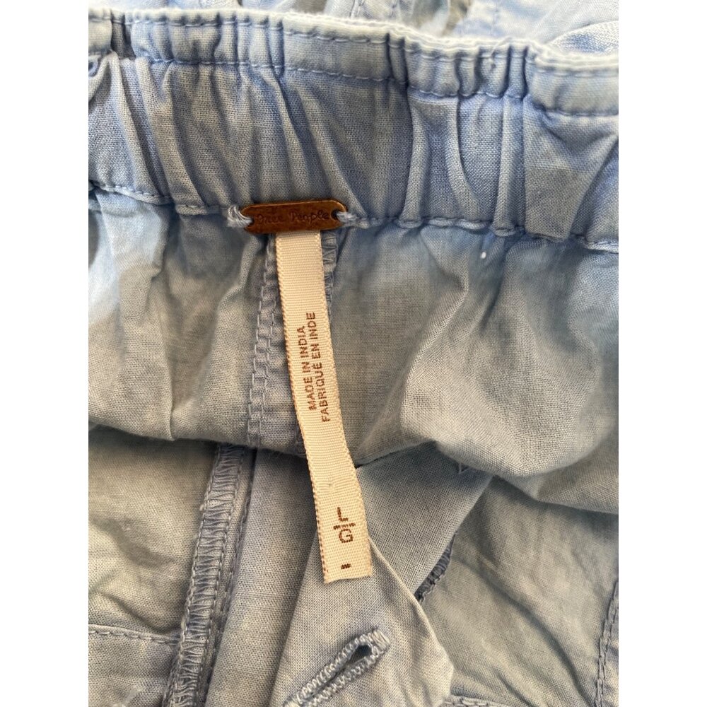 Free People Moon Bay Parachute Shorts Size Large Cashmere Blue Casual Streetwear - Picture 5 of 9